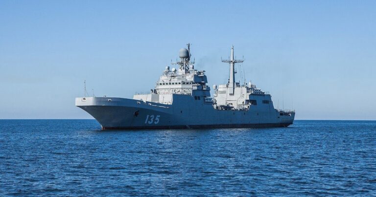 Three Russian combat vessels including a tank landing ship enter Black ...