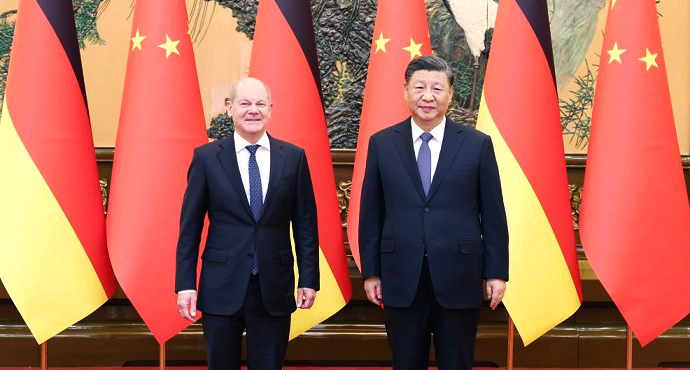 German Chancellor Olaf Scholz meets Chinese President Xi Jinping in ...
